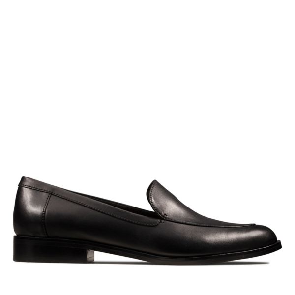 Clarks Womens Bizzy Dawn Flat Shoes Black | CA-4128093